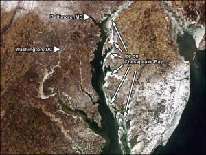 Ice on Chesapeake Bay