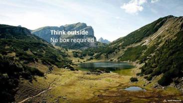 Think outside...no need for a box