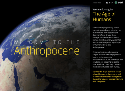 Anthropocene globe